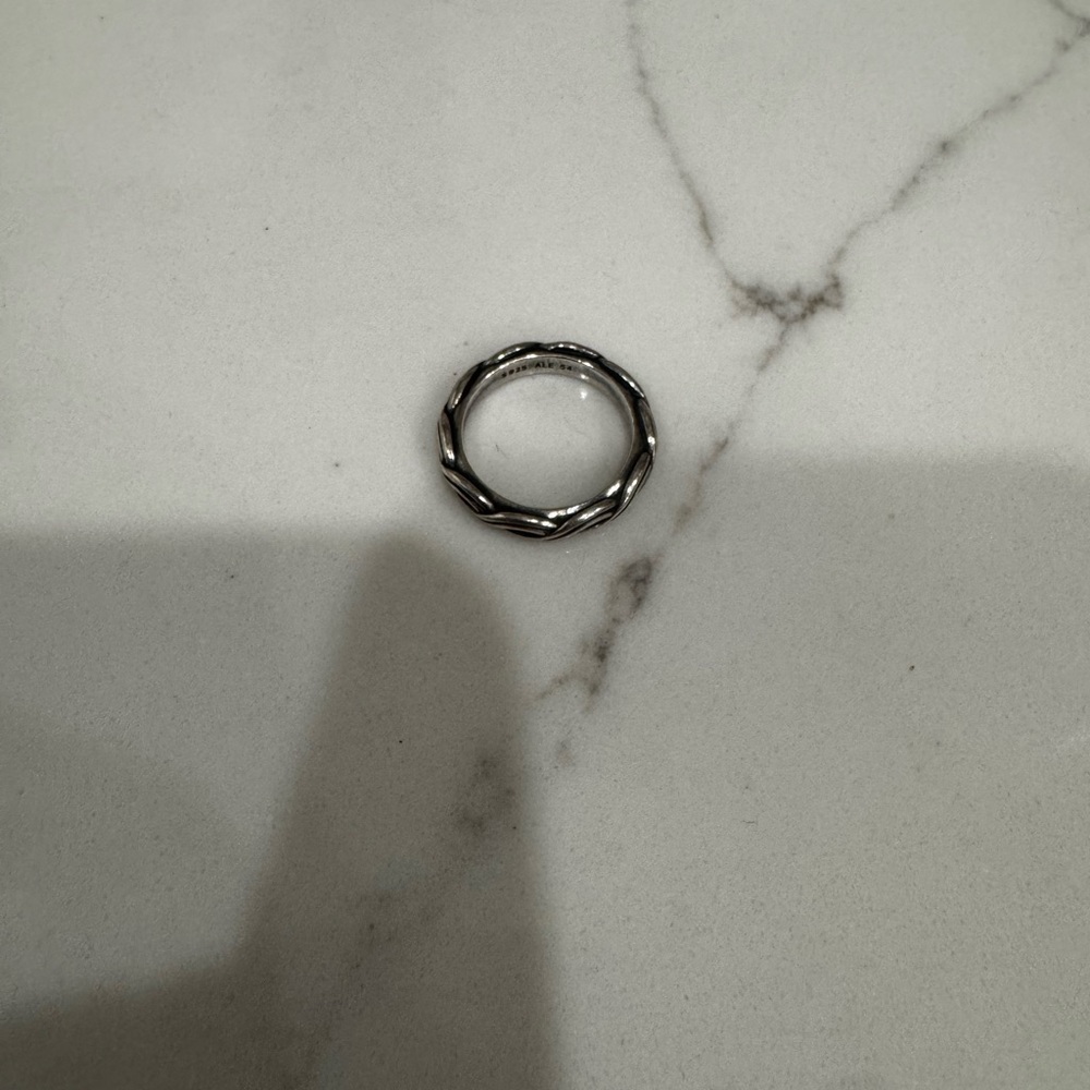 Silver Twisted Ring - 7.5